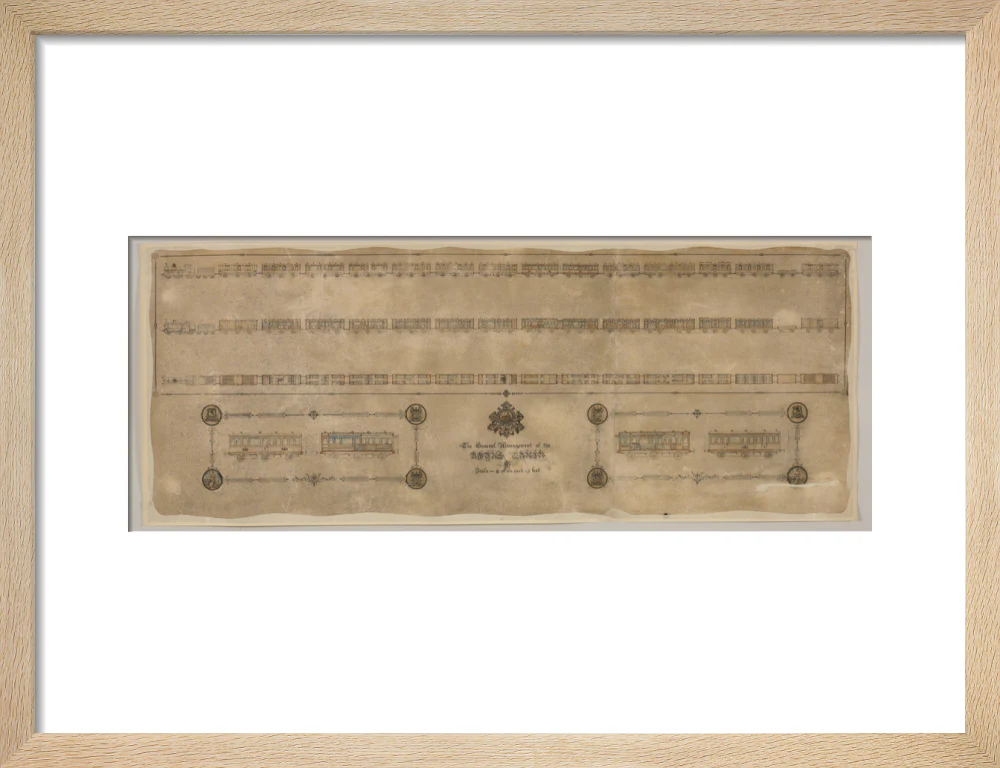 The general arrangement of the Royal Train (for Queen Victoria), London and North Western Railway 1520mm x 600mm - Image 44