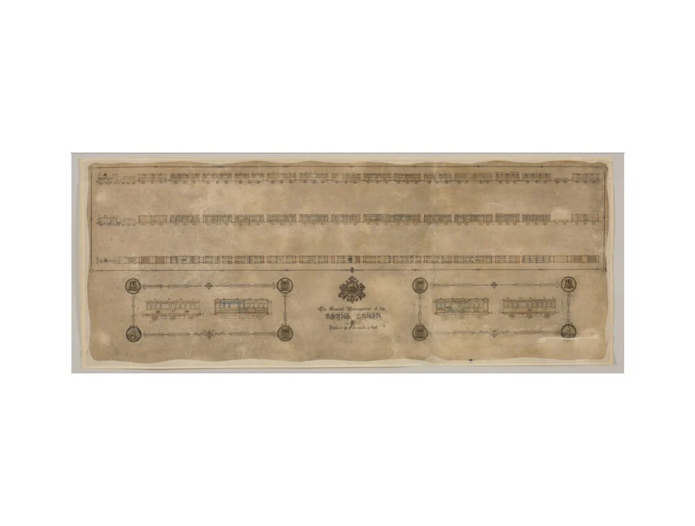 The general arrangement of the Royal Train (for Queen Victoria), London and North Western Railway 1520mm x 600mm - Image 50