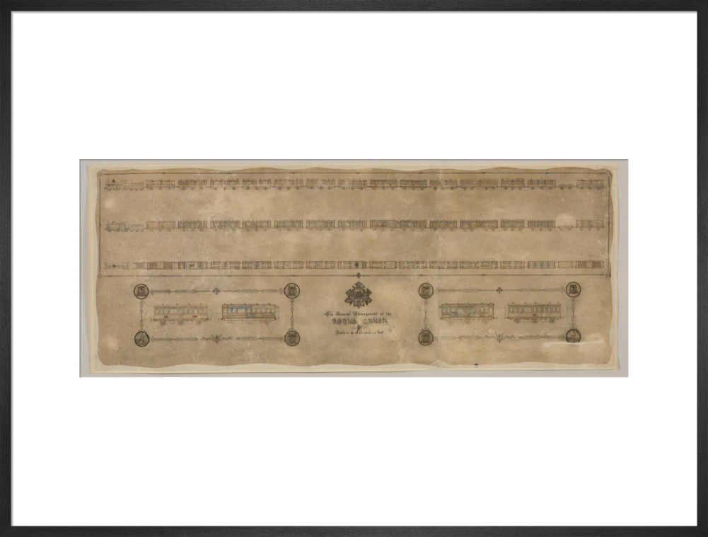 The general arrangement of the Royal Train (for Queen Victoria), London and North Western Railway 1520mm x 600mm - Image 56