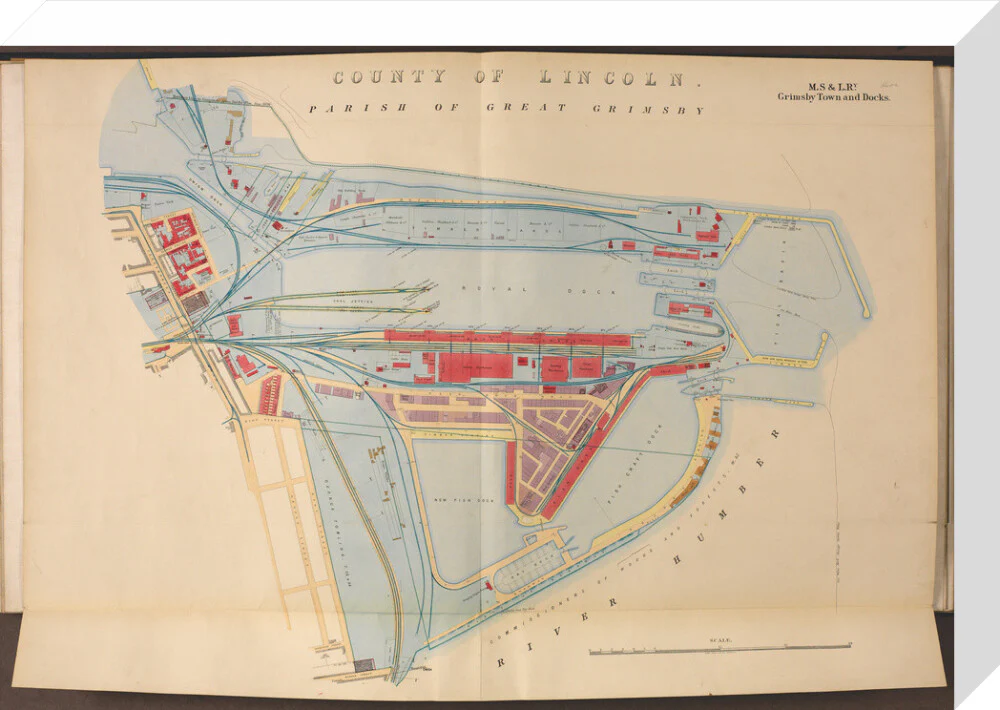 Plan of Grimsby Town and Docks including the Royal Dock, Union Dock, etc, 1885. - Image 32
