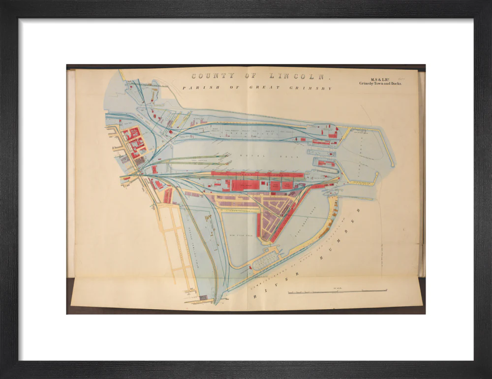 Plan of Grimsby Town and Docks including the Royal Dock, Union Dock, etc, 1885. - Image 41