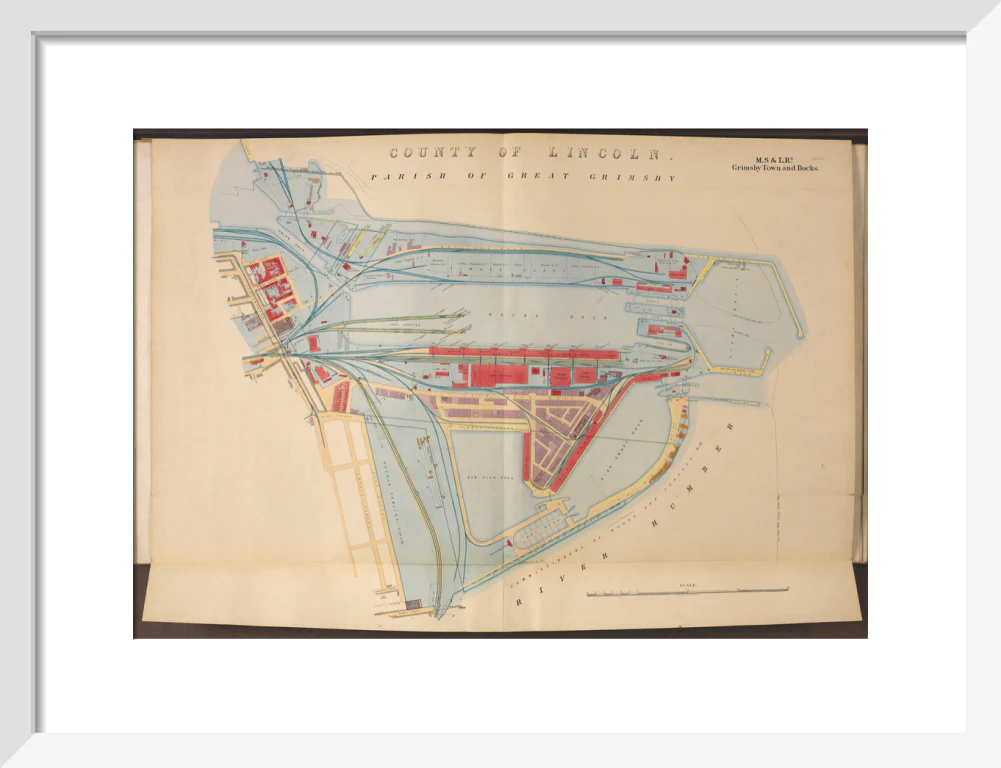 Plan of Grimsby Town and Docks including the Royal Dock, Union Dock, etc, 1885. - Image 42