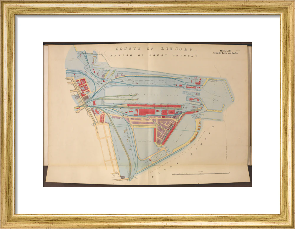 Plan of Grimsby Town and Docks including the Royal Dock, Union Dock, etc, 1885. - Image 43