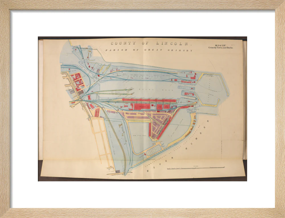 Plan of Grimsby Town and Docks including the Royal Dock, Union Dock, etc, 1885. - Image 44
