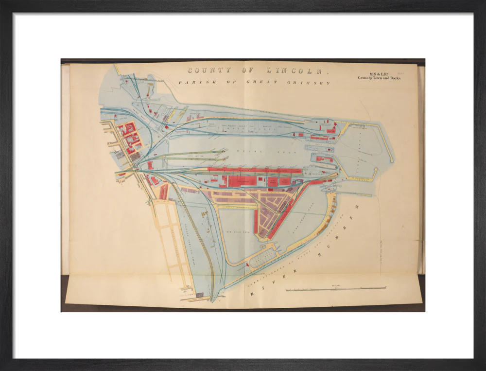 Plan of Grimsby Town and Docks including the Royal Dock, Union Dock, etc, 1885. - Image 46