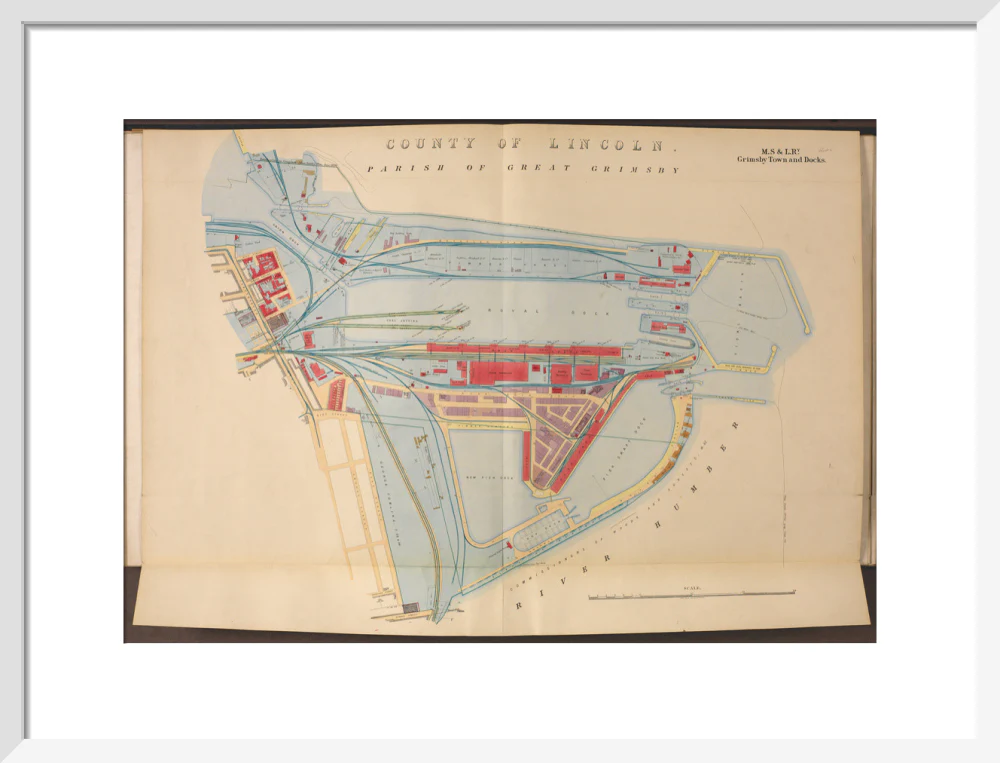 Plan of Grimsby Town and Docks including the Royal Dock, Union Dock, etc, 1885. - Image 47