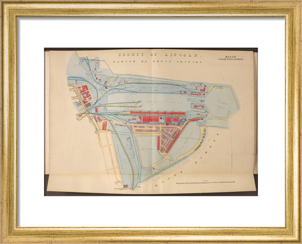 Plan of Grimsby Town and Docks including the Royal Dock, Union Dock, etc, 1885. - Image 5