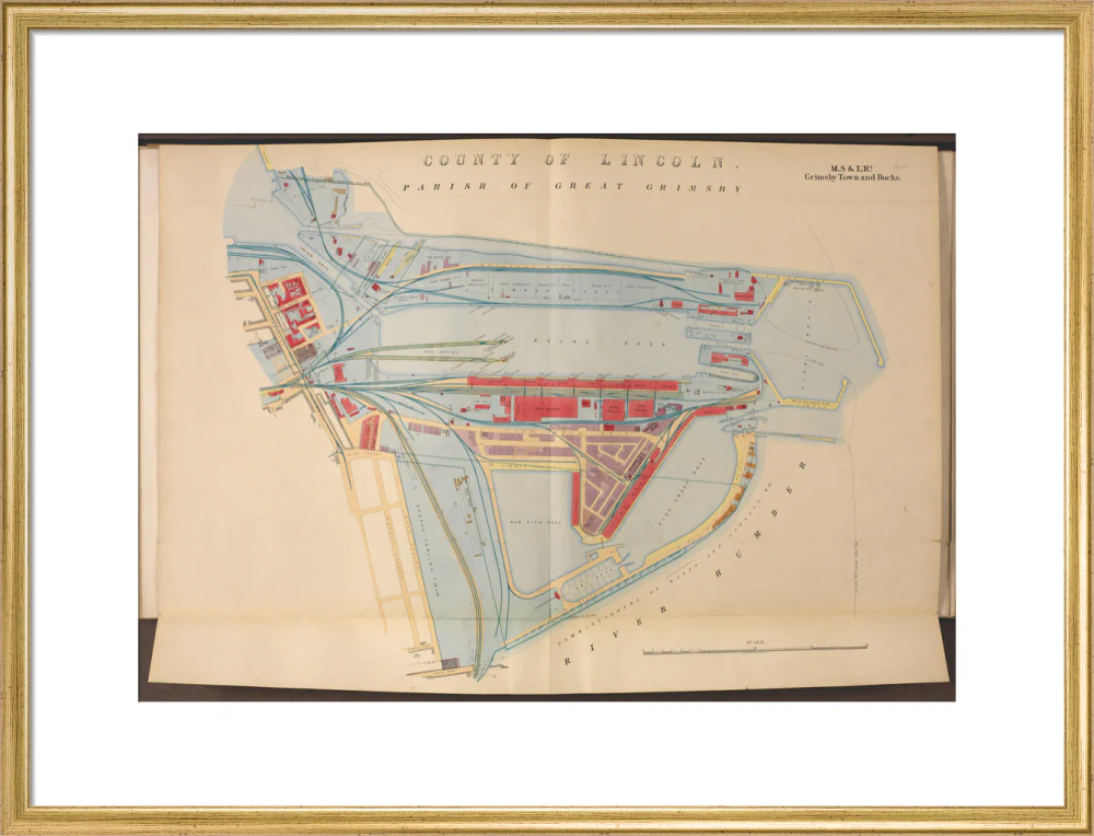 Plan of Grimsby Town and Docks including the Royal Dock, Union Dock, etc, 1885. - Image 53