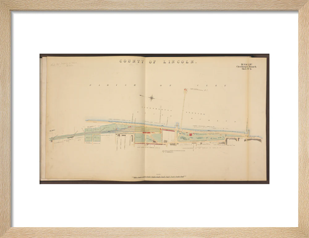 Cleethorpes Branch Sheet No 2, showing Cleethorpes station, Gardens, pier, Ross Castle and promenade, 1885. - Image 11
