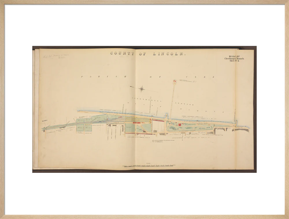 Cleethorpes Branch Sheet No 2, showing Cleethorpes station, Gardens, pier, Ross Castle and promenade, 1885. - Image 26