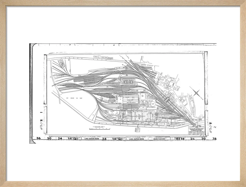 Trackplan of Derby station, locomotive works, offices and Saint Andrews goods depot. - Image 16