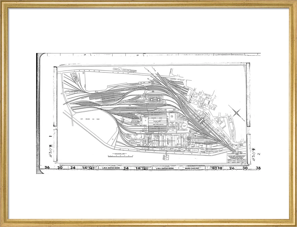Trackplan of Derby station, locomotive works, offices and Saint Andrews goods depot. - Image 20