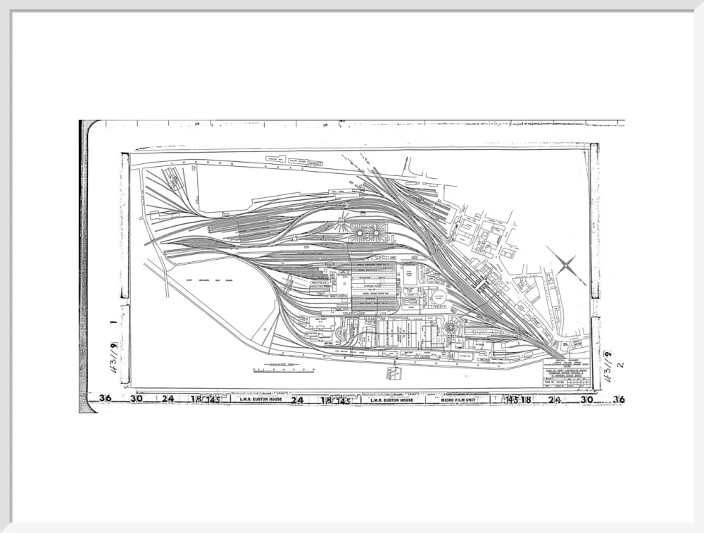 Trackplan of Derby station, locomotive works, offices and Saint Andrews goods depot. - Image 24