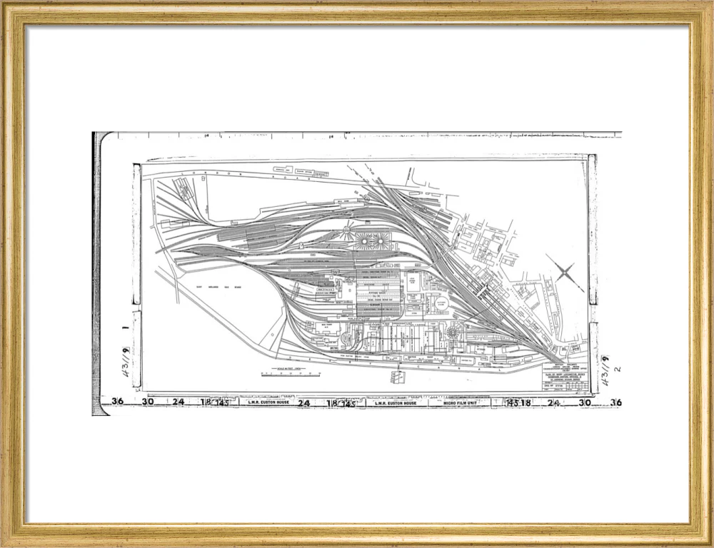 Trackplan of Derby station, locomotive works, offices and Saint Andrews goods depot. - Image 48