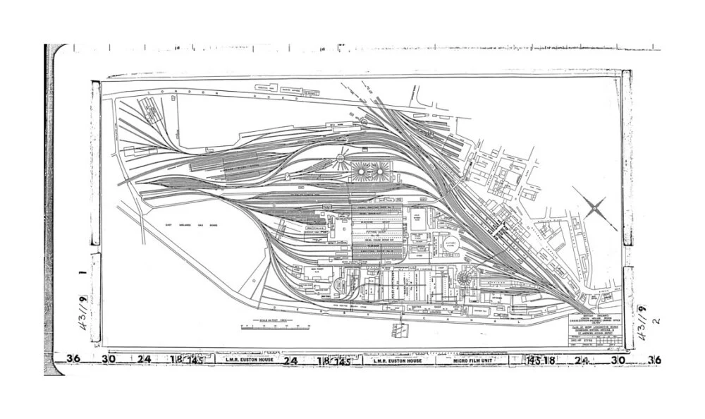 Trackplan of Derby station, locomotive works, offices and Saint Andrews goods depot. - Image 63