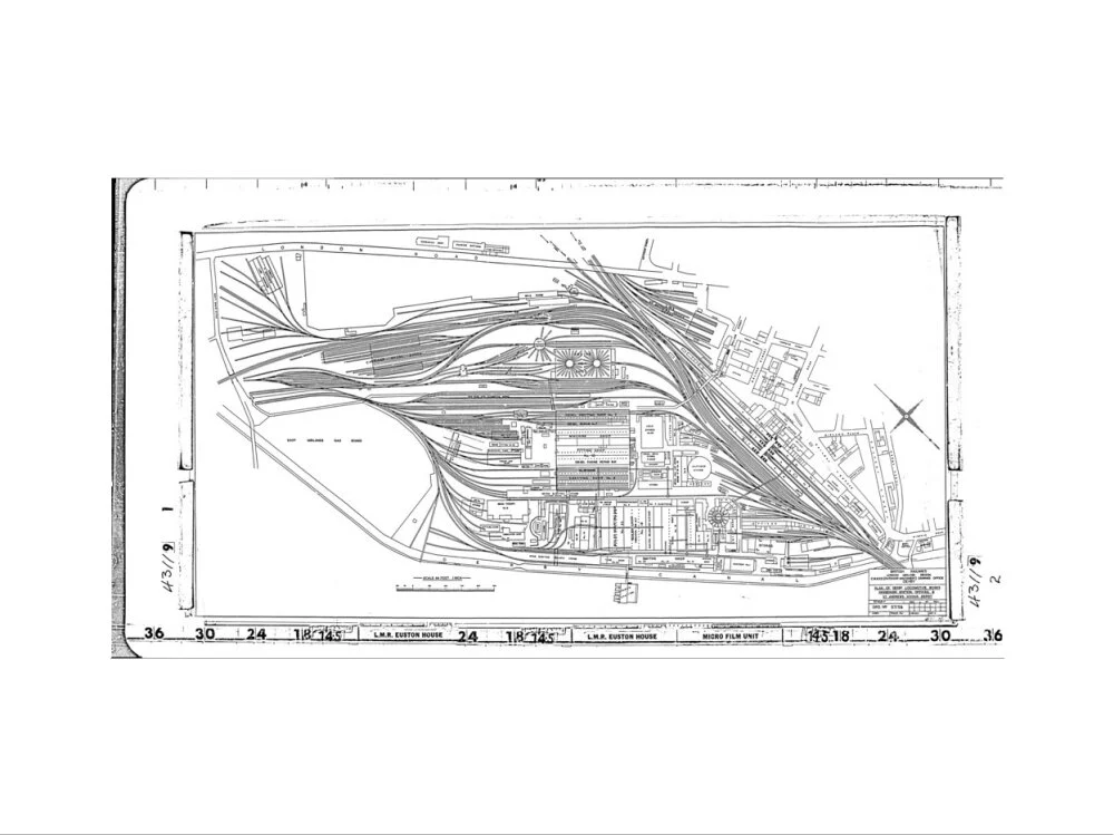 Trackplan of Derby station, locomotive works, offices and Saint Andrews goods depot. - Image 7