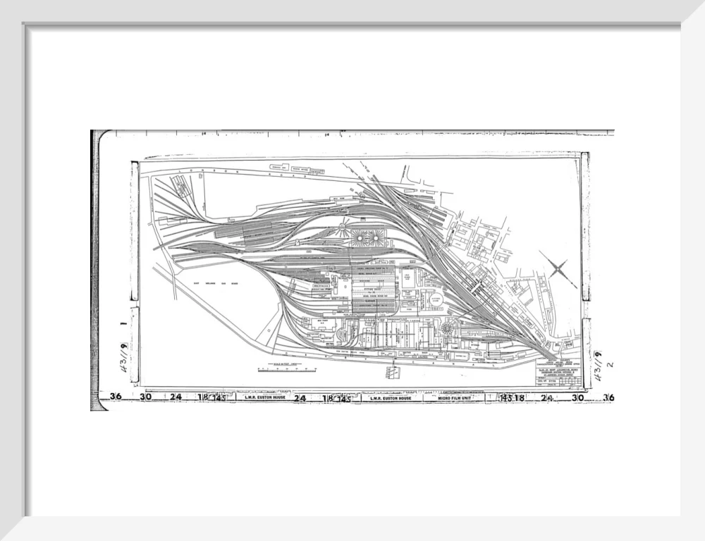 Trackplan of Derby station, locomotive works, offices and Saint Andrews goods depot. - Image 9