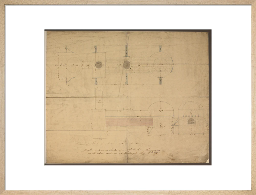 Robert Stephenson and Co drawing of boiler for (John Bull) locomotive. - Image 21