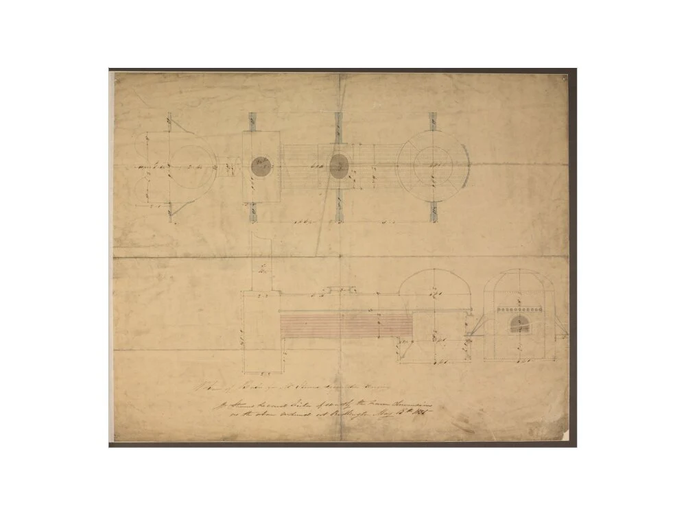 Robert Stephenson and Co drawing of boiler for (John Bull) locomotive. - Image 50