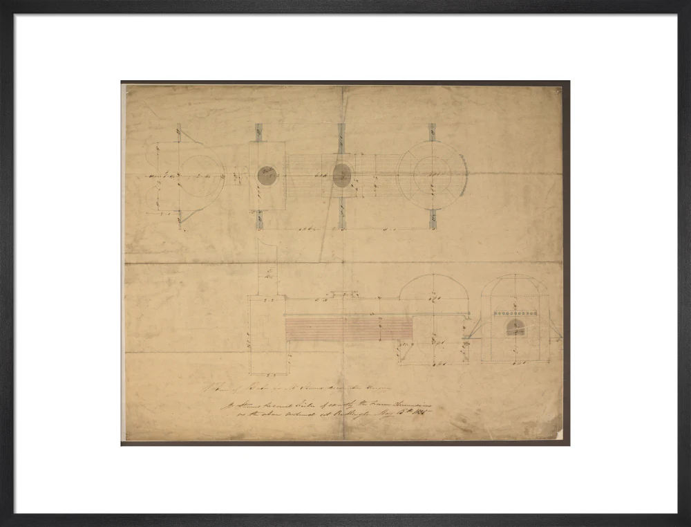 Robert Stephenson and Co drawing of boiler for (John Bull) locomotive. - Image 51