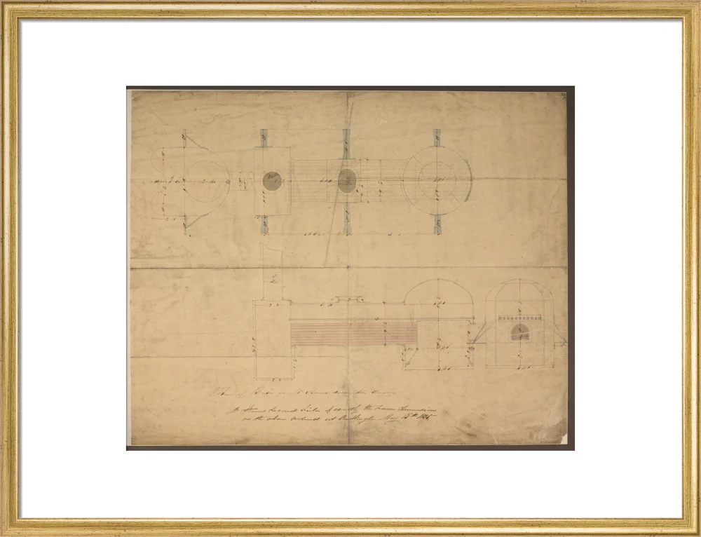 Robert Stephenson and Co drawing of boiler for (John Bull) locomotive. - Image 53