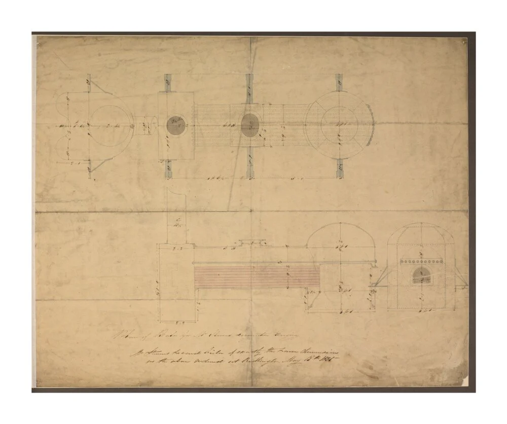 Robert Stephenson and Co drawing of boiler for (John Bull) locomotive. - Image 63