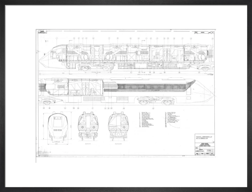 General arrangement of APT-E power car, British Railways research department, 1970. - Image 18
