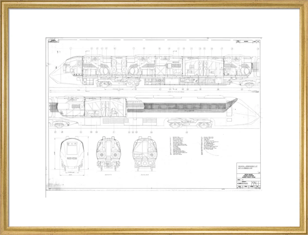 General arrangement of APT-E power car, British Railways research department, 1970. - Image 20