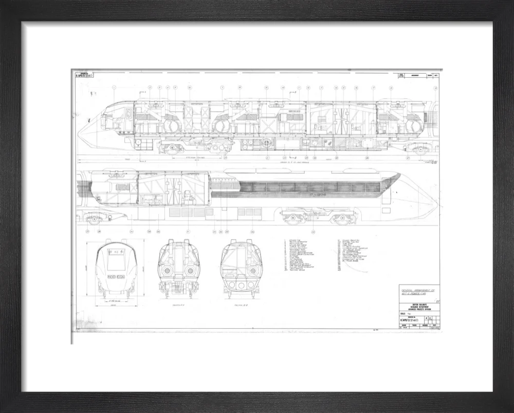 General arrangement of APT-E power car, British Railways research department, 1970. - Image 36
