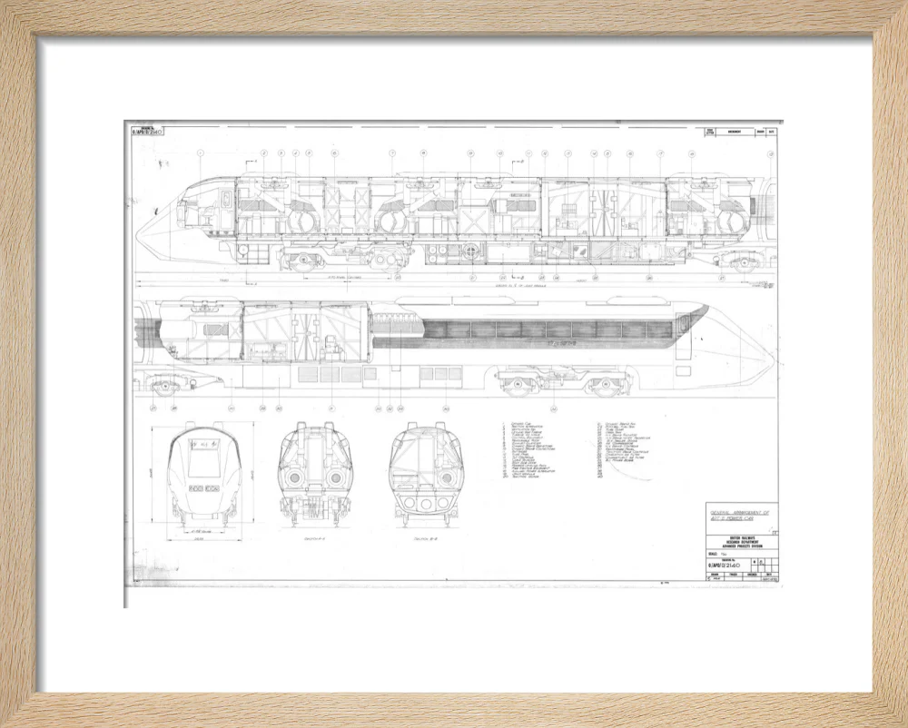 General arrangement of APT-E power car, British Railways research department, 1970. - Image 39