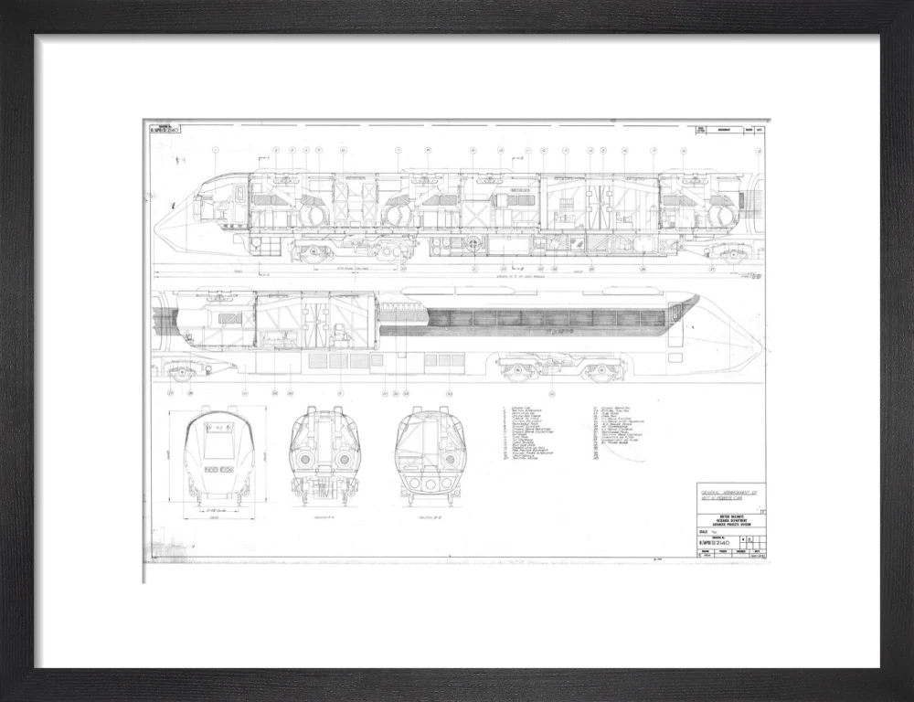 General arrangement of APT-E power car, British Railways research department, 1970. - Image 8