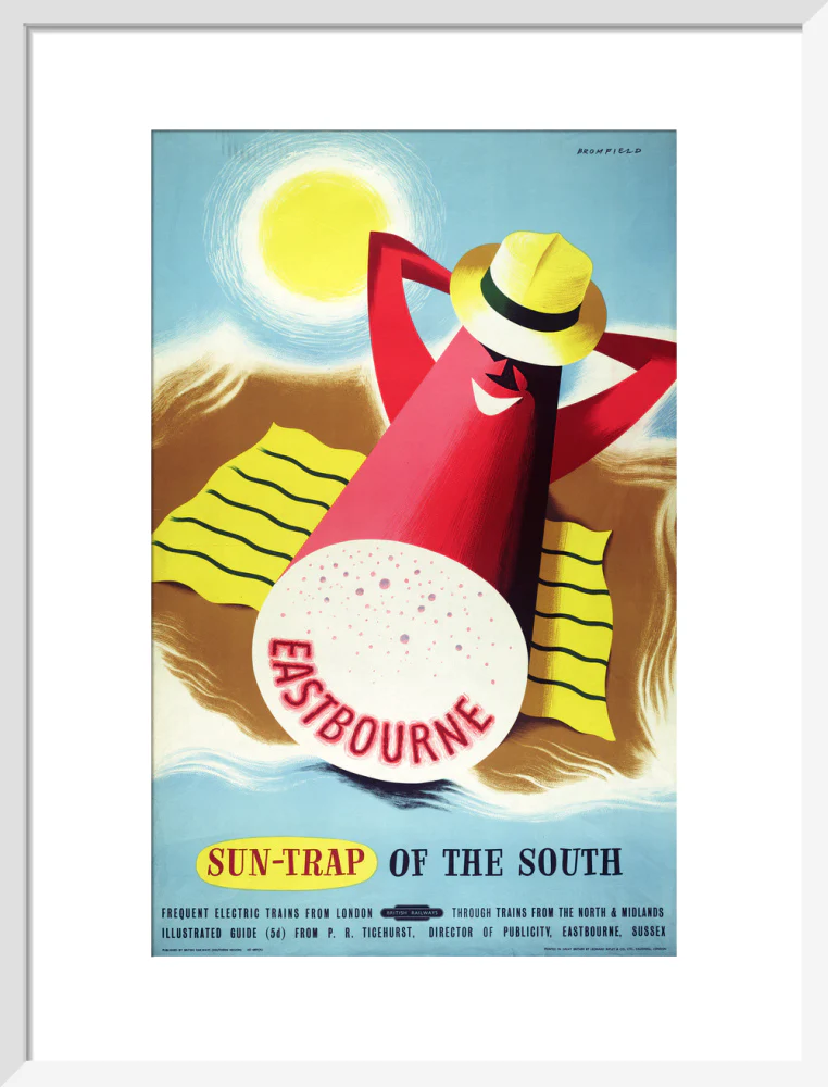Poster, British Railways (Southern Region), Eastbourne - sun trap of the South, by Bromfield, 1960s. - Image 14