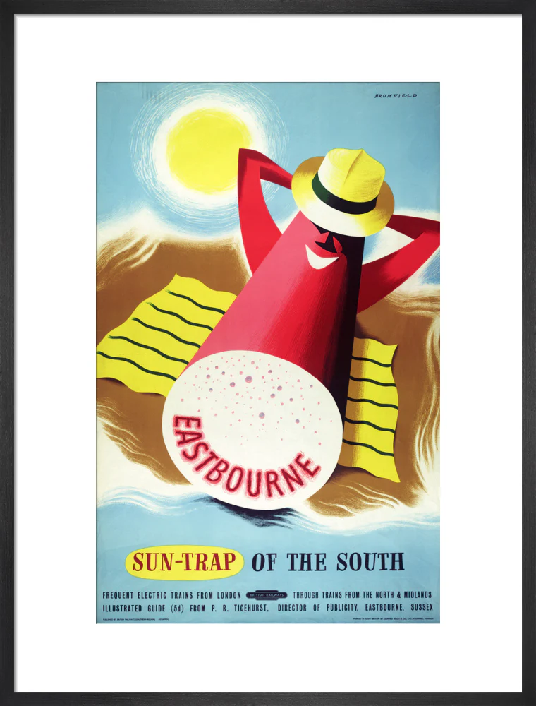 Poster, British Railways (Southern Region), Eastbourne - sun trap of the South, by Bromfield, 1960s. - Image 18