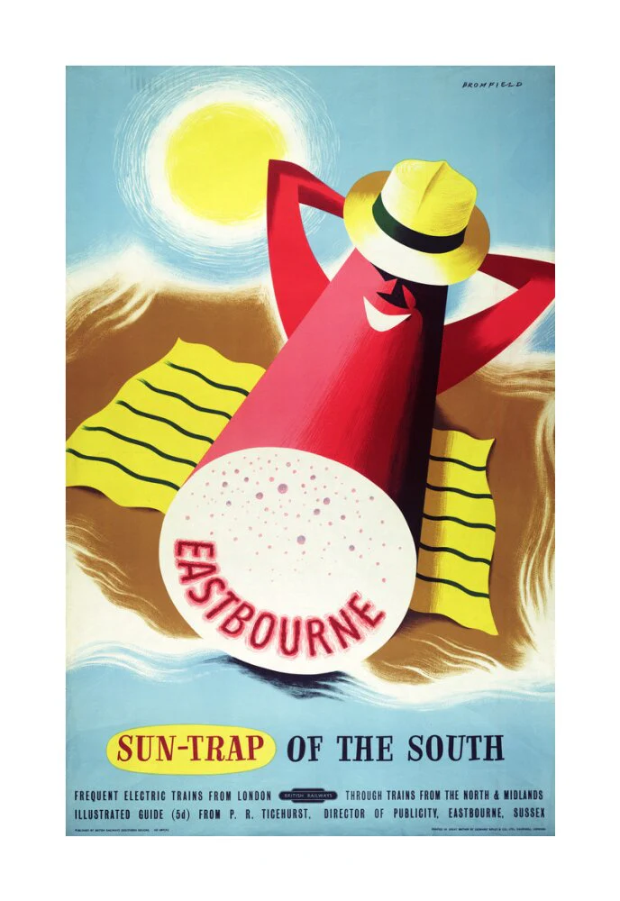 Poster, British Railways (Southern Region), Eastbourne - sun trap of the South, by Bromfield, 1960s. - Image 29