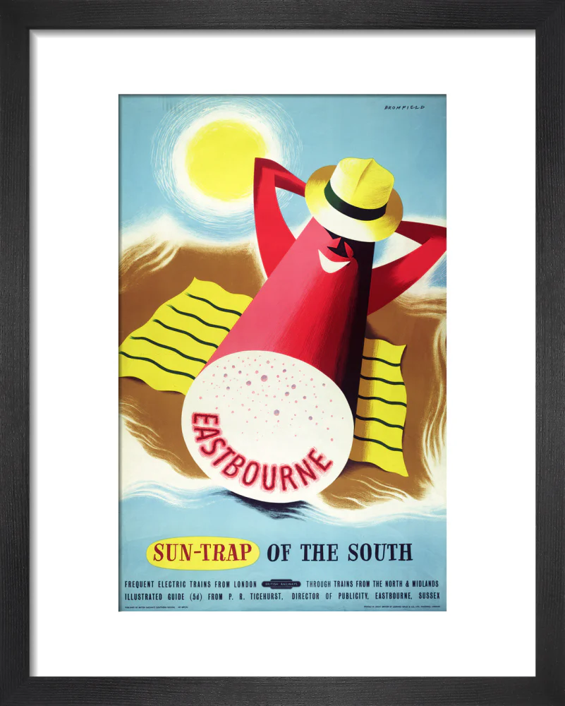 Poster, British Railways (Southern Region), Eastbourne - sun trap of the South, by Bromfield, 1960s. - Image 3
