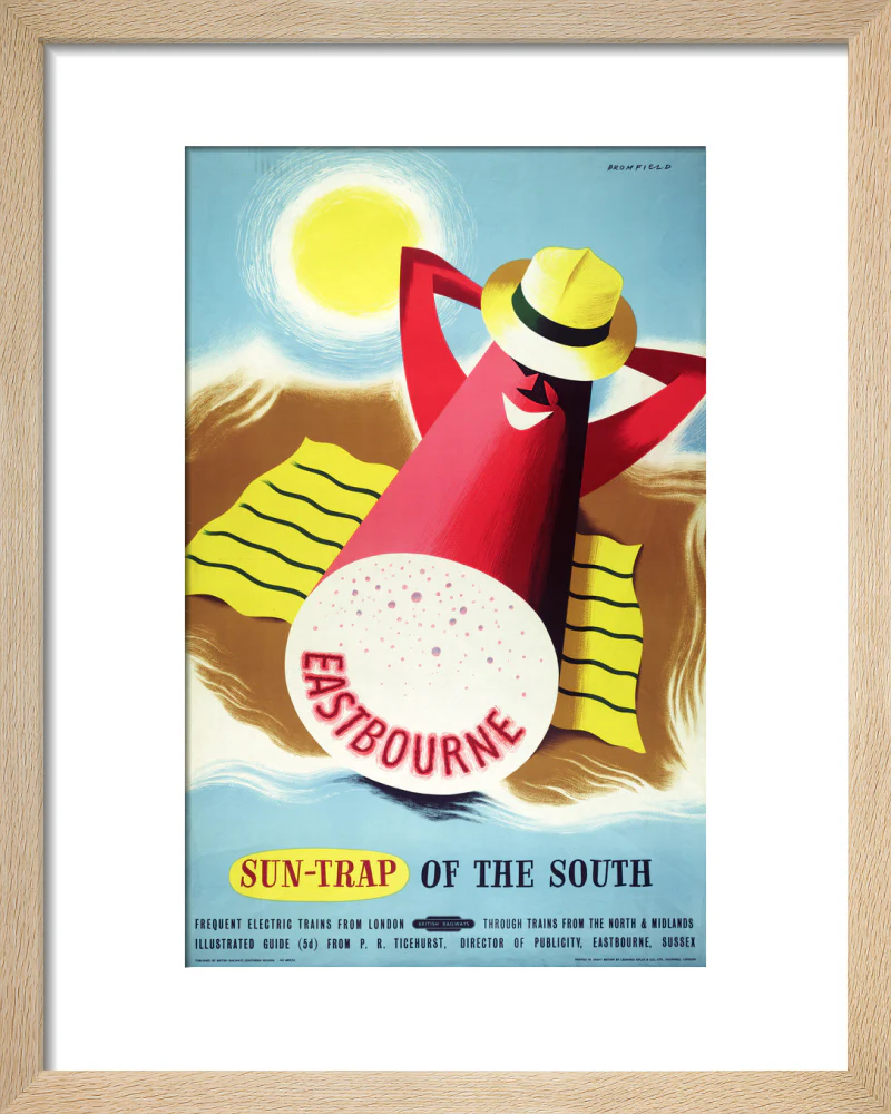 Poster, British Railways (Southern Region), Eastbourne - sun trap of the South, by Bromfield, 1960s. - Image 39