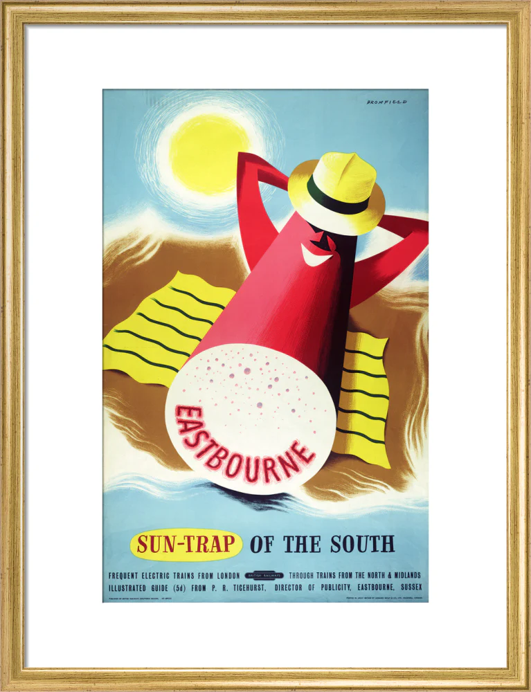 Poster, British Railways (Southern Region), Eastbourne - sun trap of the South, by Bromfield, 1960s. - Image 48