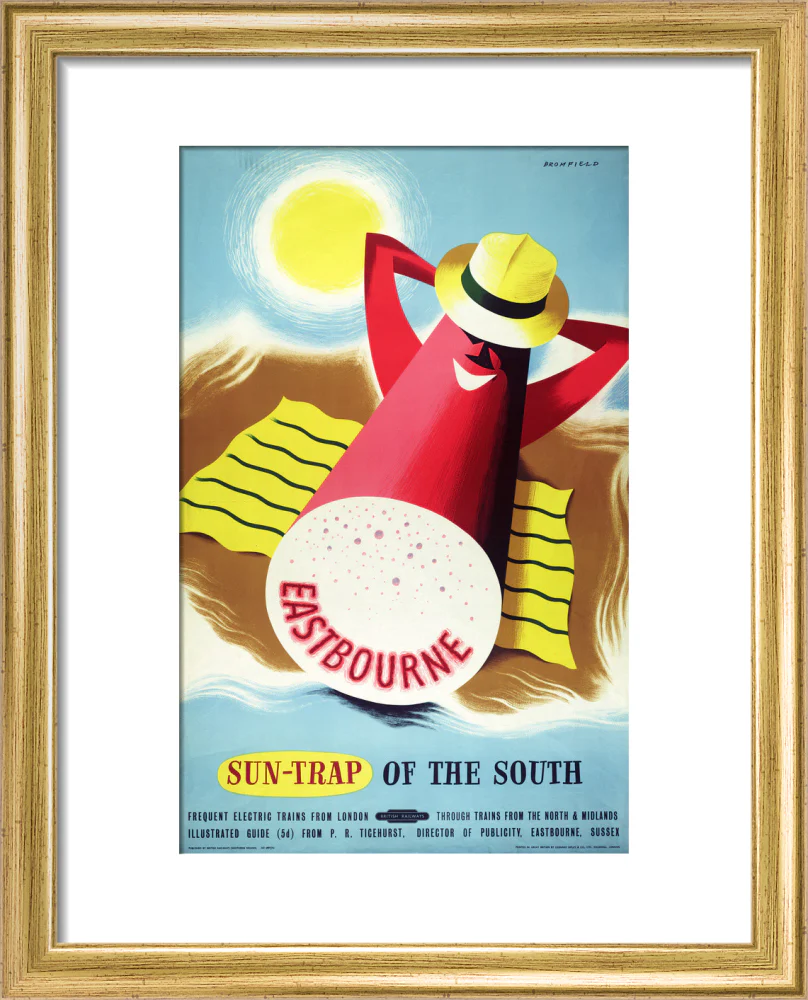 Poster, British Railways (Southern Region), Eastbourne - sun trap of the South, by Bromfield, 1960s. - Image 5