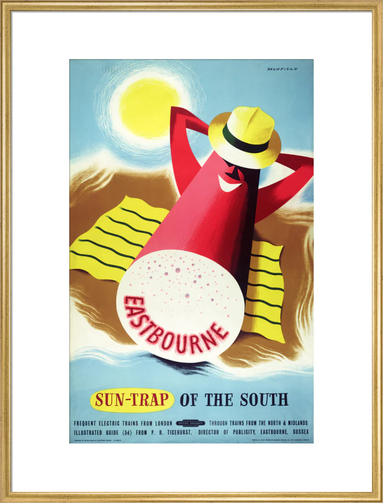 Poster, British Railways (Southern Region), Eastbourne - sun trap of the South, by Bromfield, 1960s. - Image 58