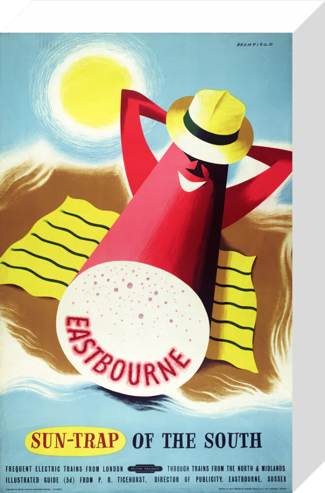 Poster, British Railways (Southern Region), Eastbourne - sun trap of the South, by Bromfield, 1960s. - Image 64