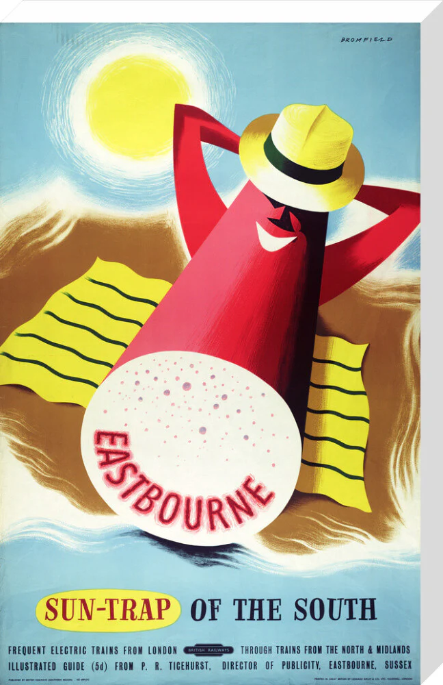 Poster, British Railways (Southern Region), Eastbourne - sun trap of the South, by Bromfield, 1960s. - Image 66