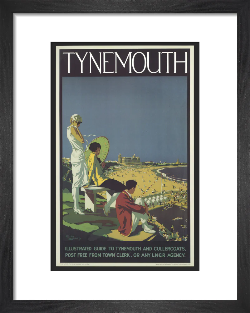 Poster, London & North Eastern Railway, Tynemouth, by Alfred Lambart, 1926. - Image 3