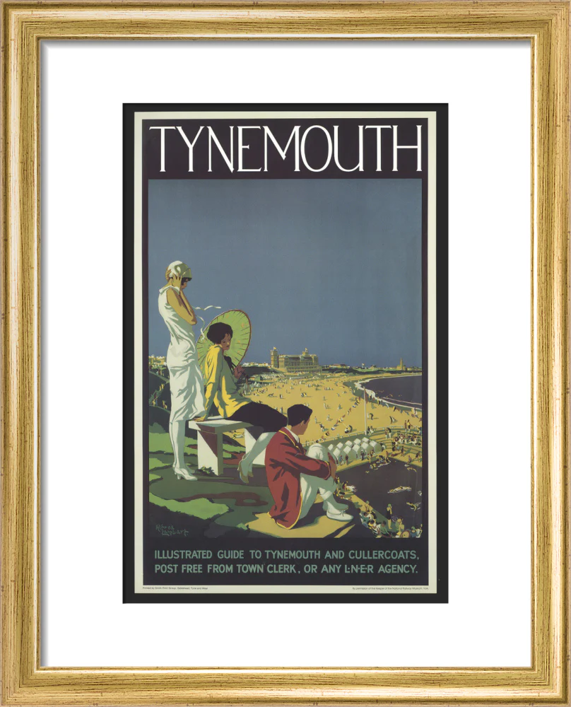 Poster, London & North Eastern Railway, Tynemouth, by Alfred Lambart, 1926. - Image 38