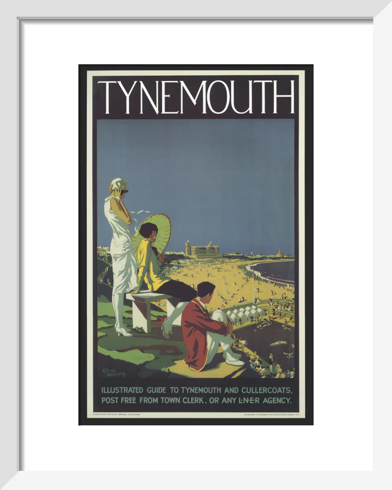 Poster, London & North Eastern Railway, Tynemouth, by Alfred Lambart, 1926. - Image 4