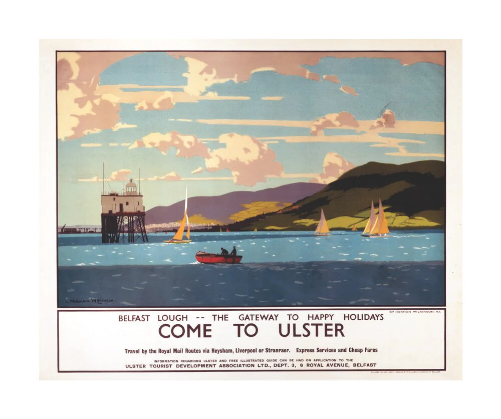 'Come to Ulster', LMS poster, c 1930s. - Image 62
