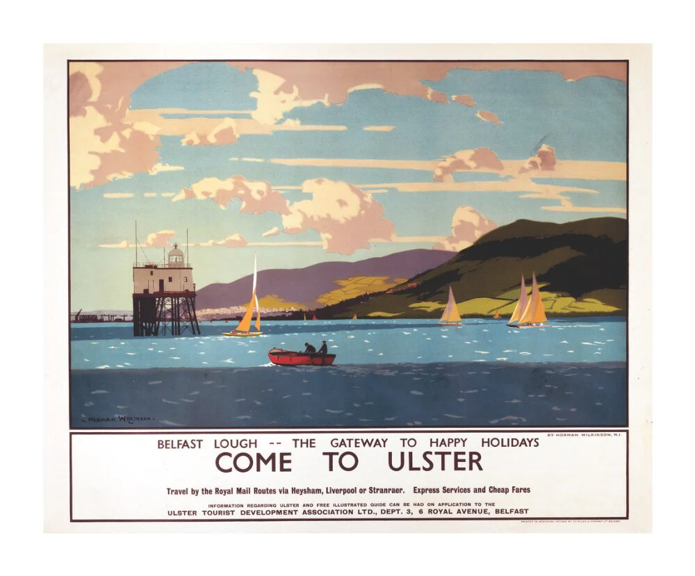 'Come to Ulster', LMS poster, c 1930s. - Image 63