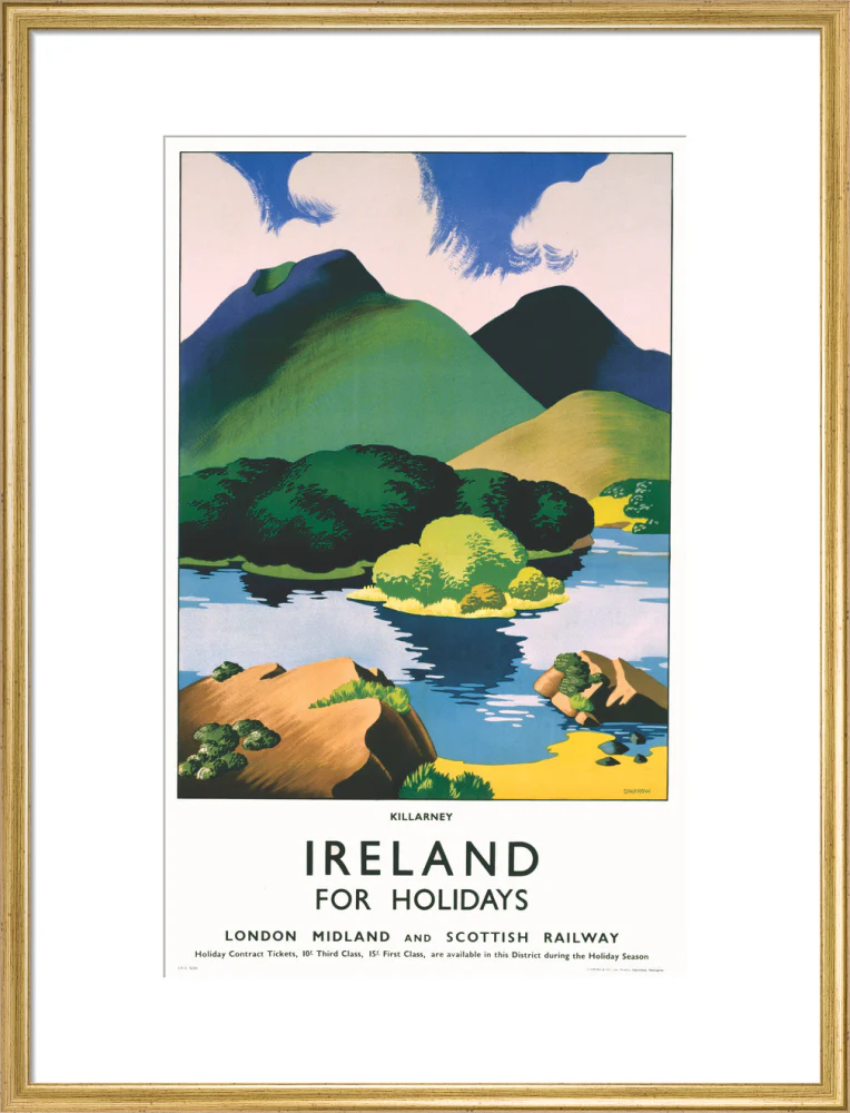 'Ireland for Holidays - Killarney', LMS poster, c 1930s. - Image 53