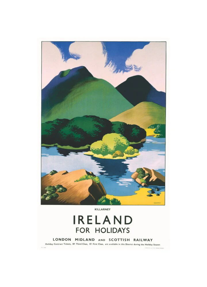 'Ireland for Holidays - Killarney', LMS poster, c 1930s. - Image 60