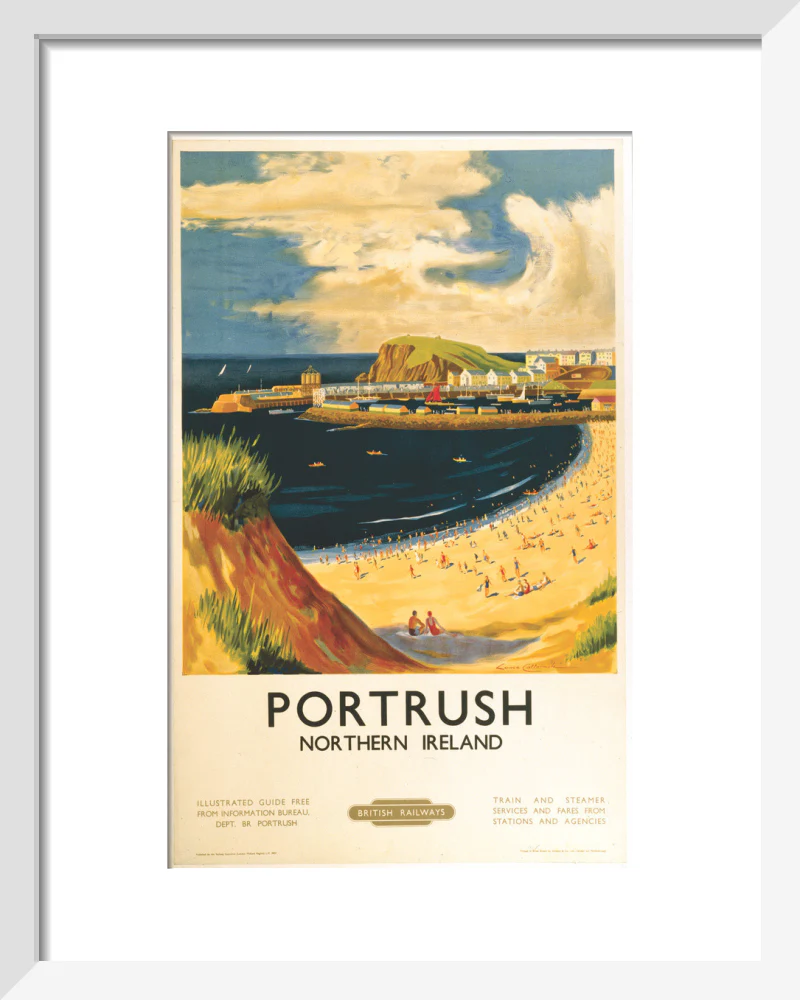 'Portrush', BR (LMR) poster, 1952. - Image 4