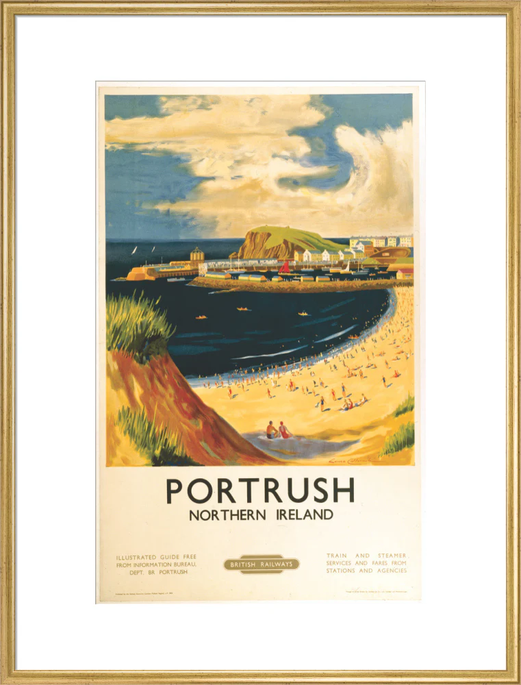 'Portrush', BR (LMR) poster, 1952. - Image 58